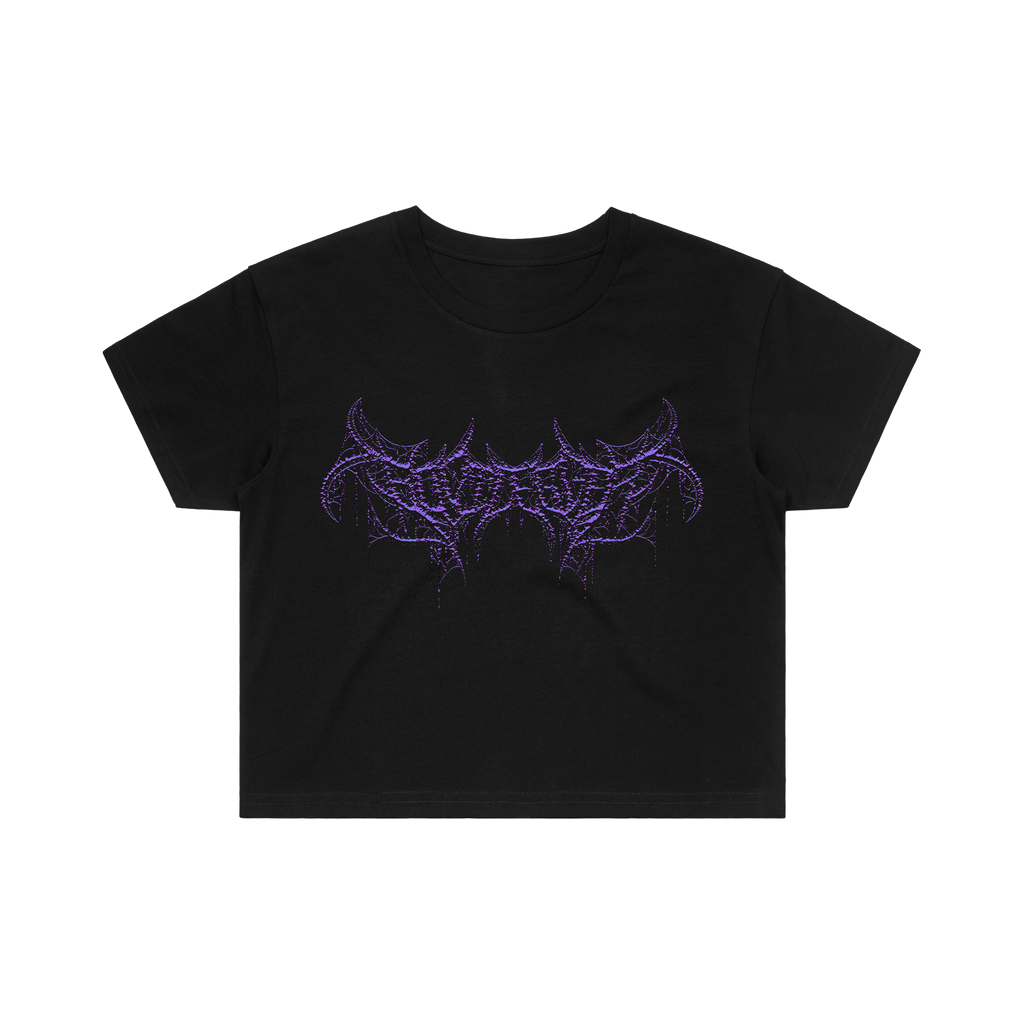 DEATH SPIKE CROP TOP - PURPLE