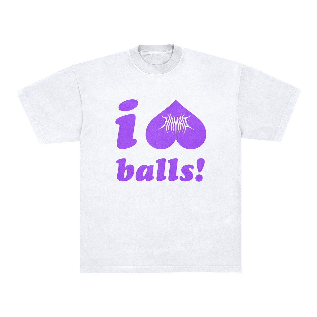 I LOVE BALLS! TEE - WHITE