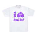 I LOVE BALLS! TEE - WHITE