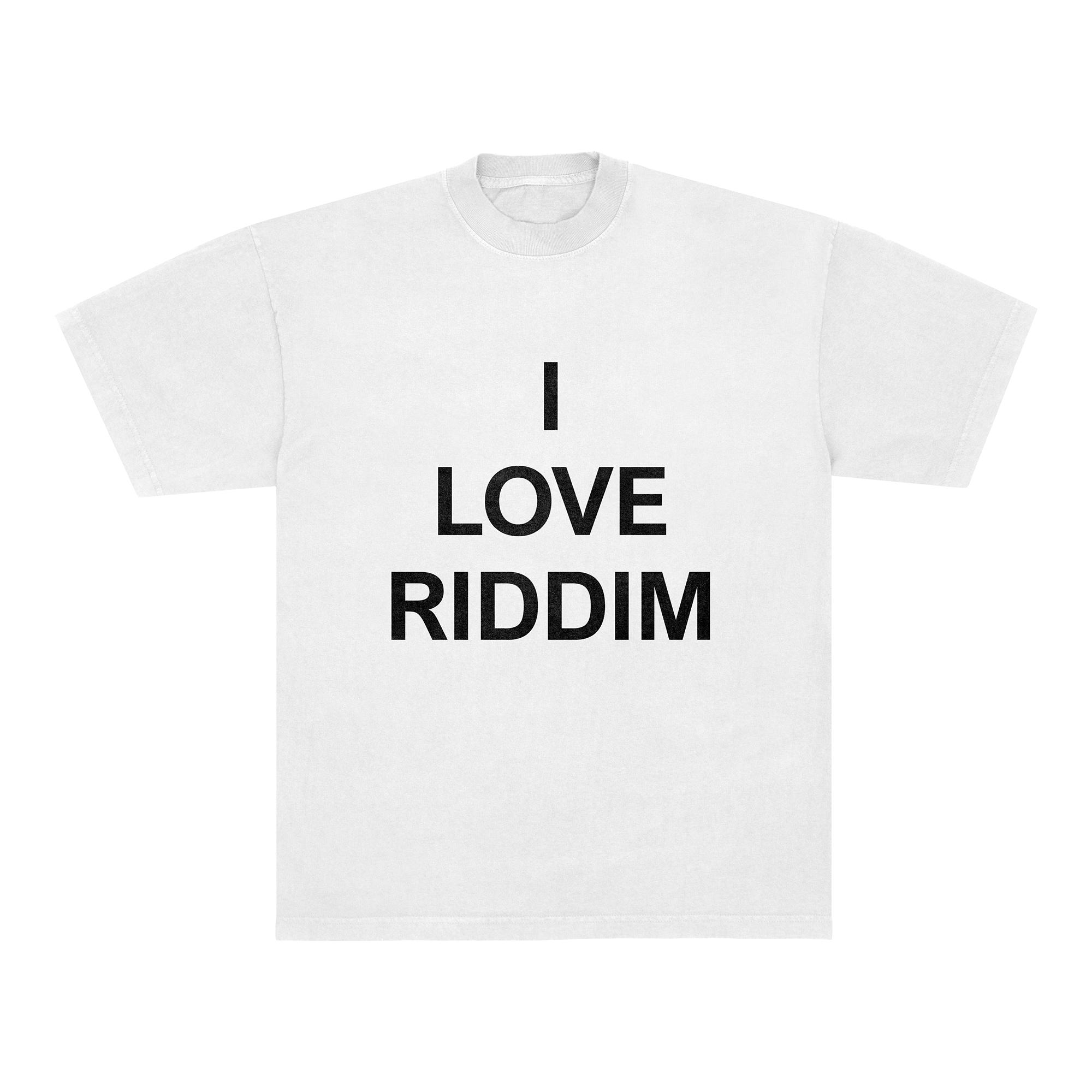 I LOVE RIDDIM TEE - WHITE