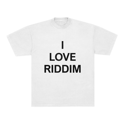 I LOVE RIDDIM TEE - WHITE