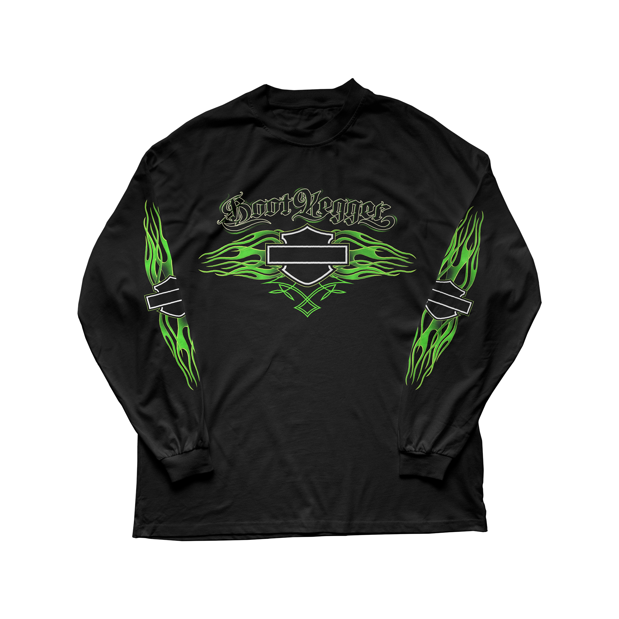 HARLEY LONG SLEEVE TEE - GREEN