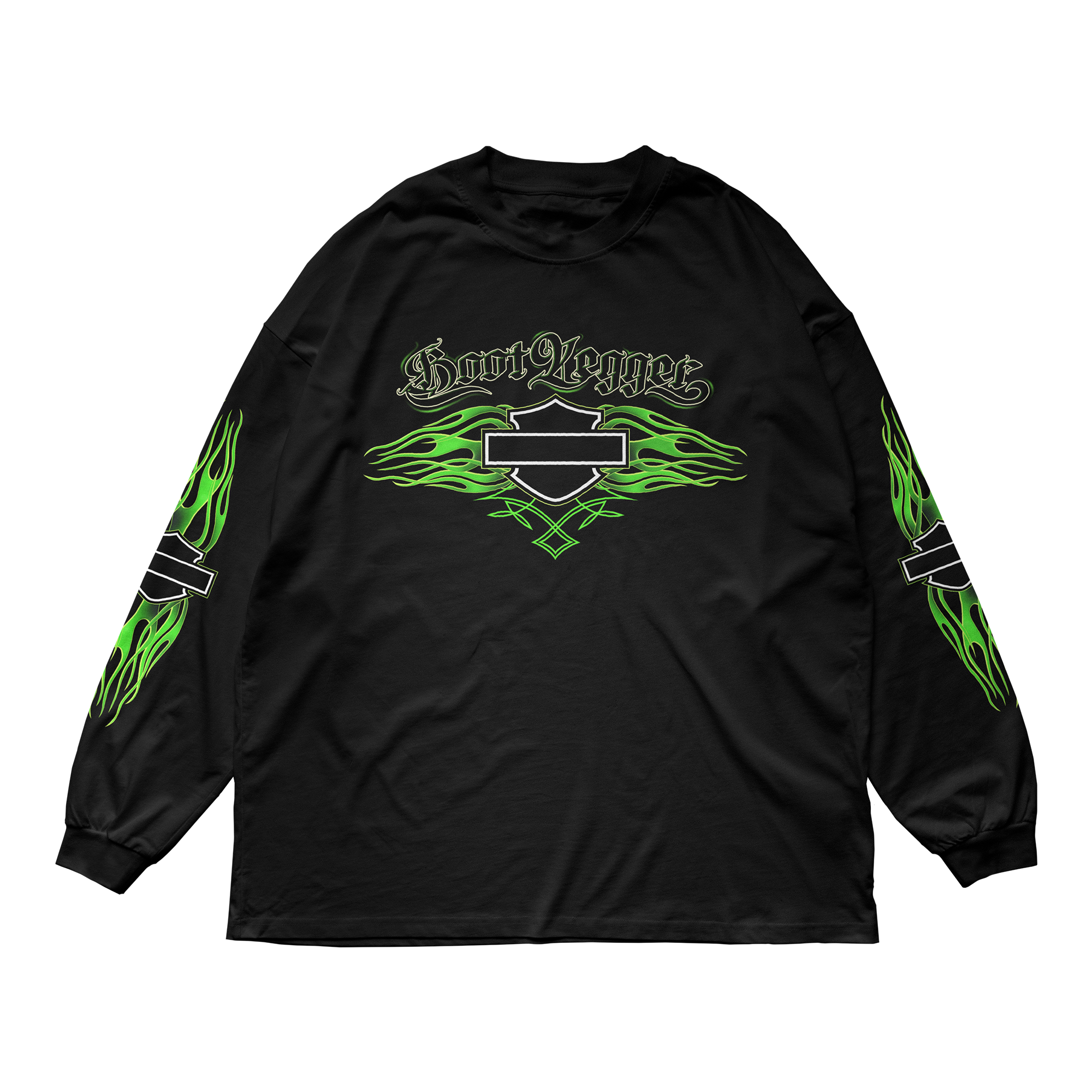 HARLEY LONG SLEEVE TEE - GREEN