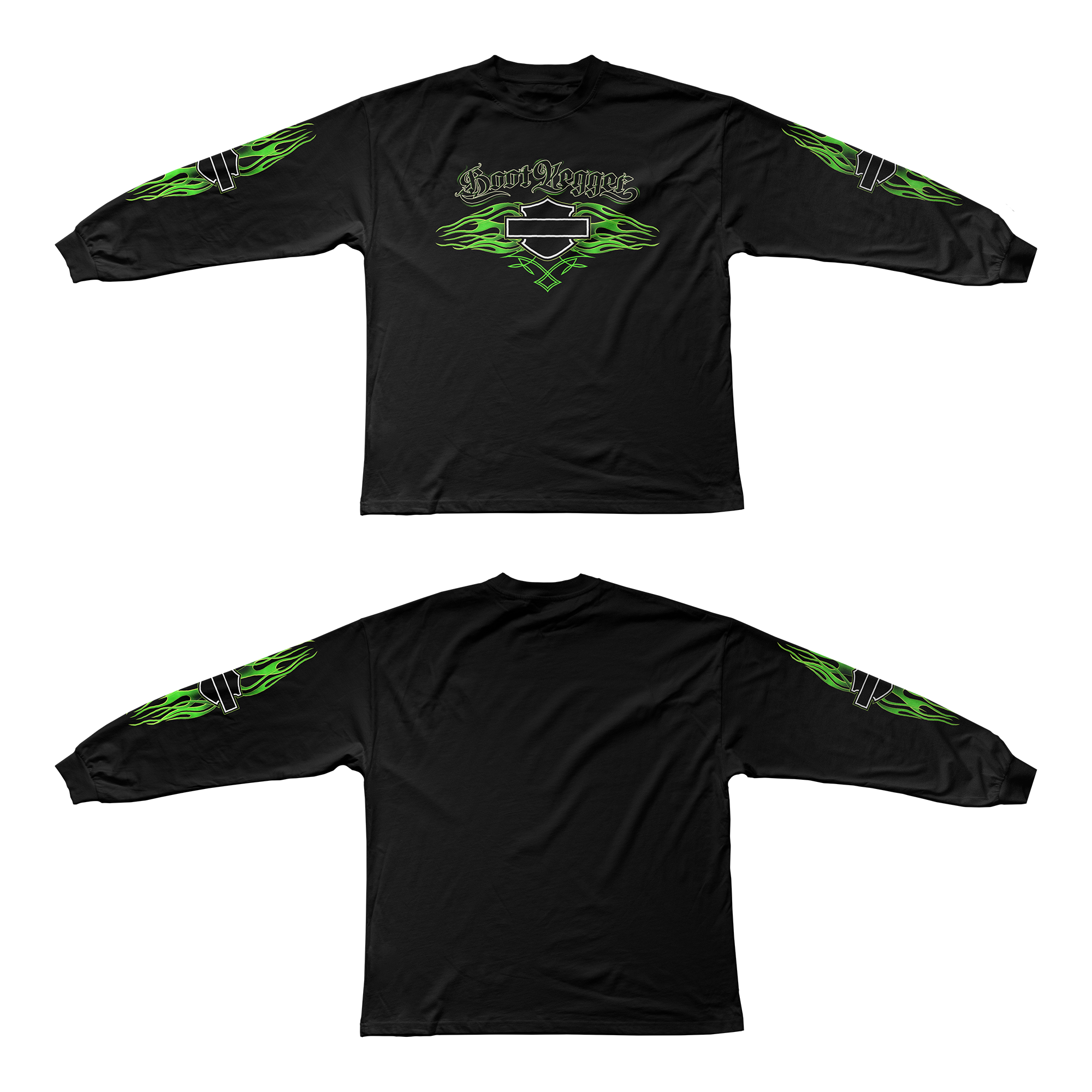 HARLEY LONG SLEEVE TEE - GREEN