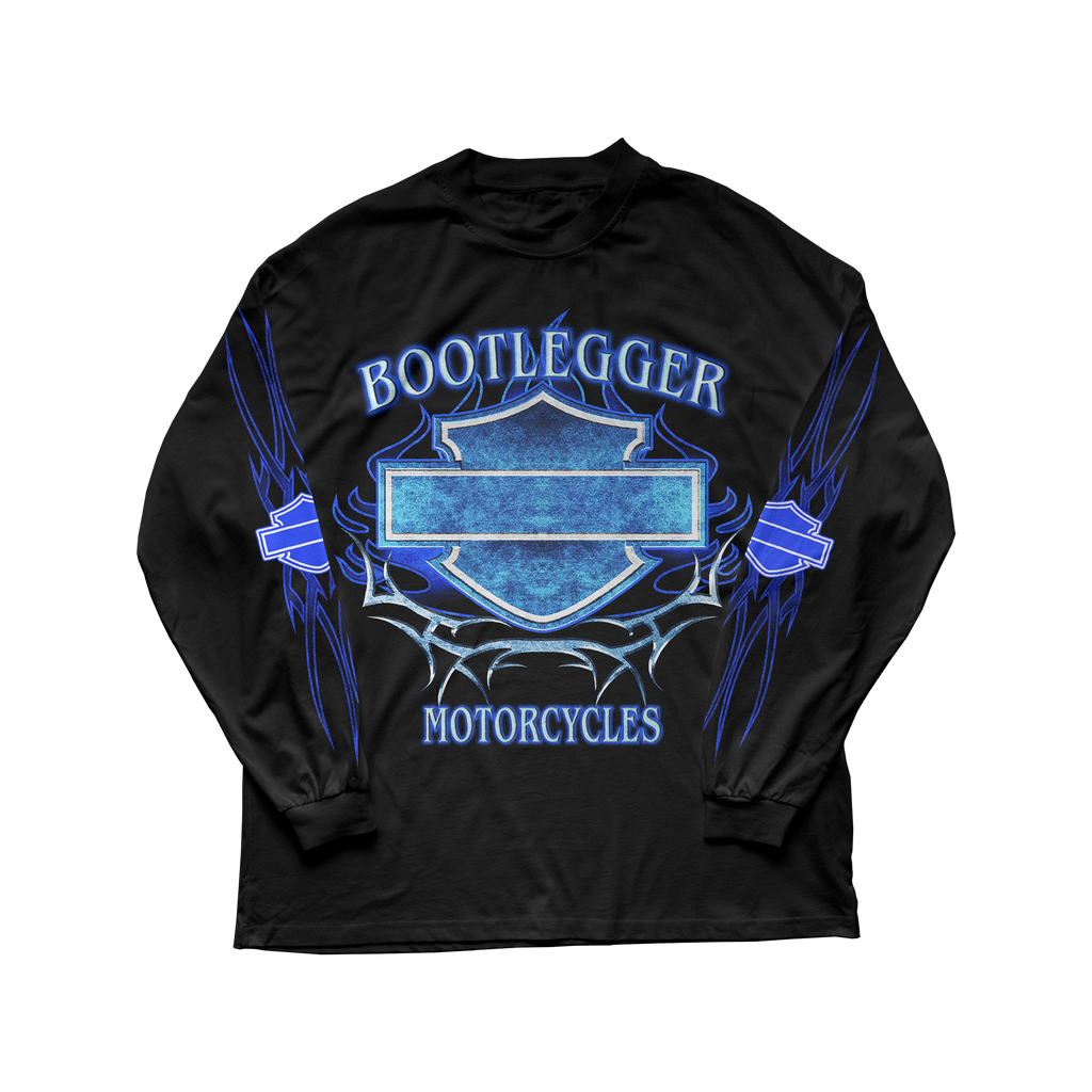 HARLEY LONG SLEEVE TEE - BLUE