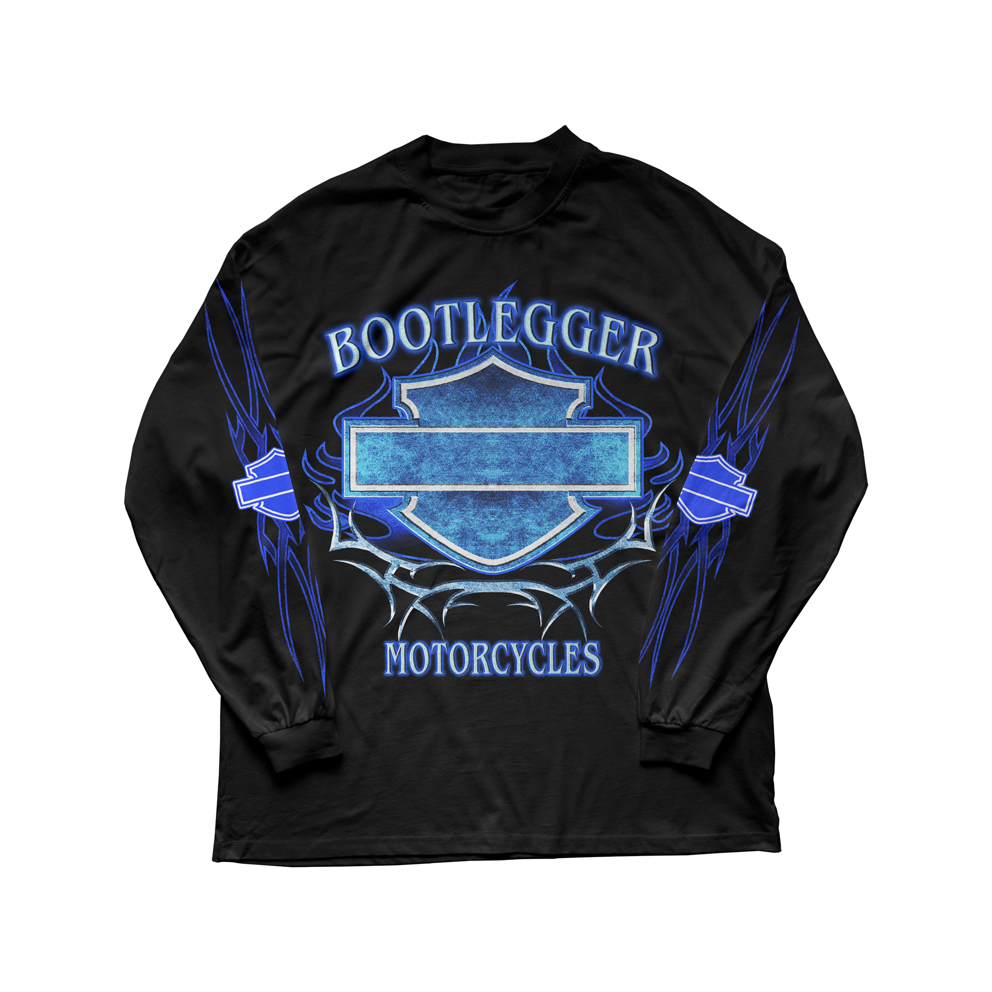 HARLEY LONG SLEEVE TEE - BLUE