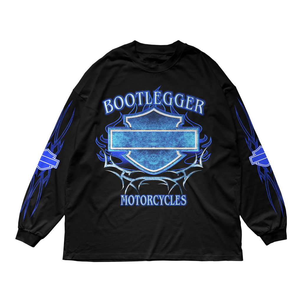 HARLEY LONG SLEEVE TEE - BLUE