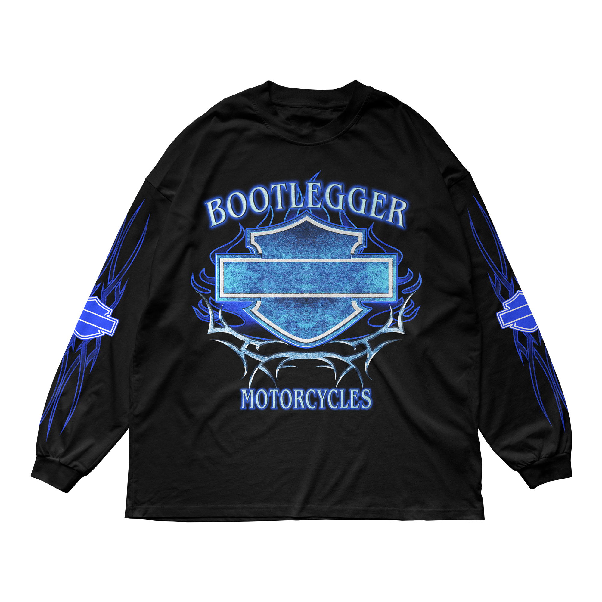 HARLEY LONG SLEEVE TEE - BLUE