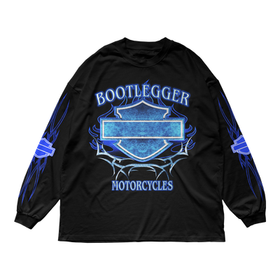 HARLEY LONG SLEEVE TEE - BLUE