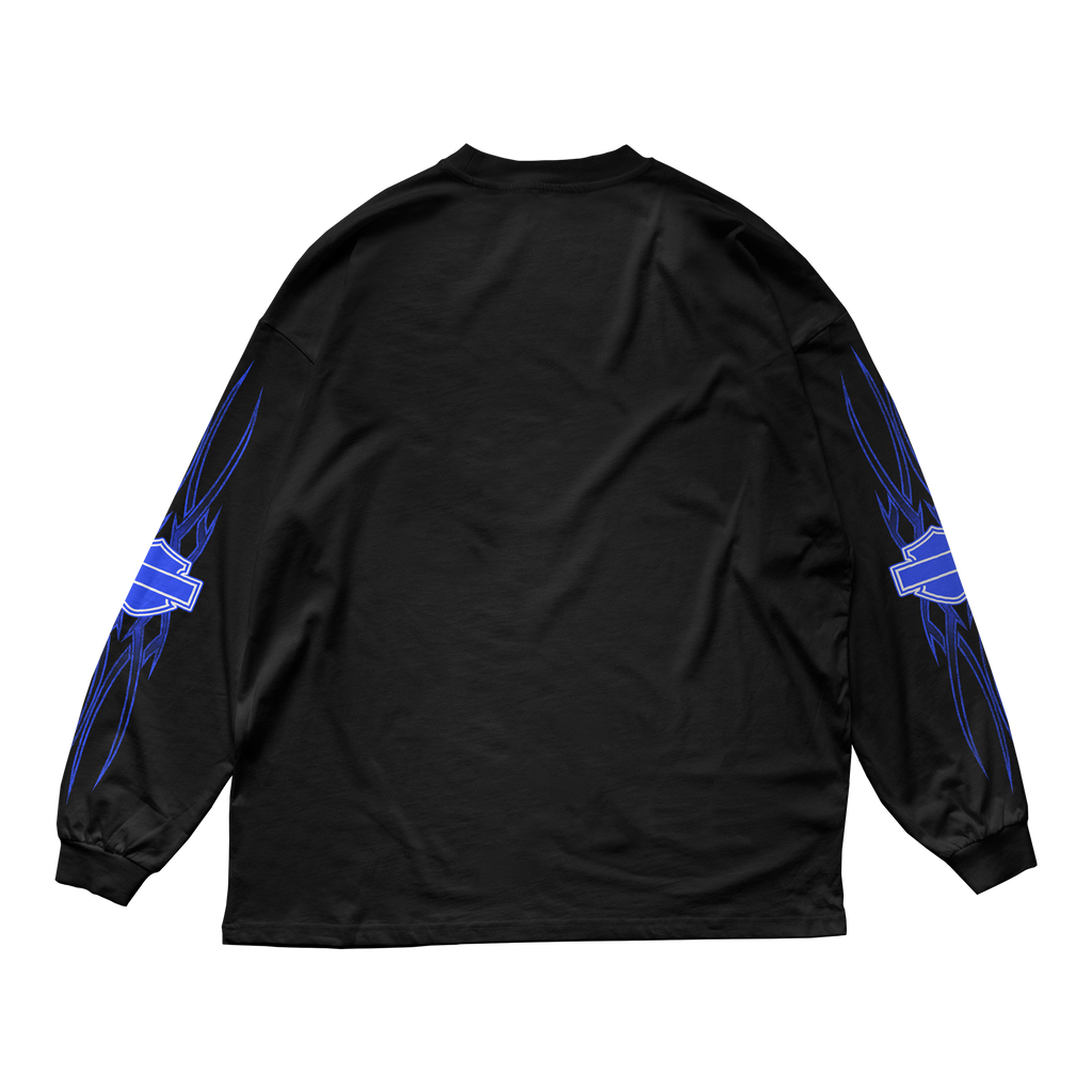 HARLEY LONG SLEEVE TEE - BLUE