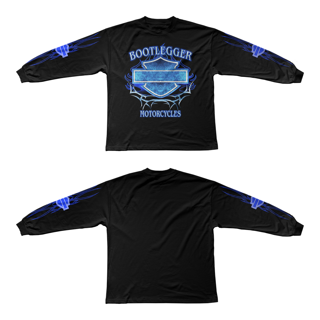 HARLEY LONG SLEEVE TEE - BLUE