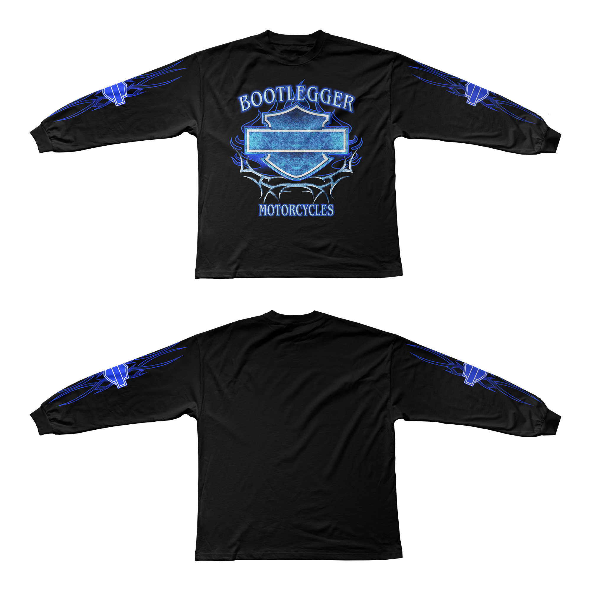 HARLEY LONG SLEEVE TEE - BLUE