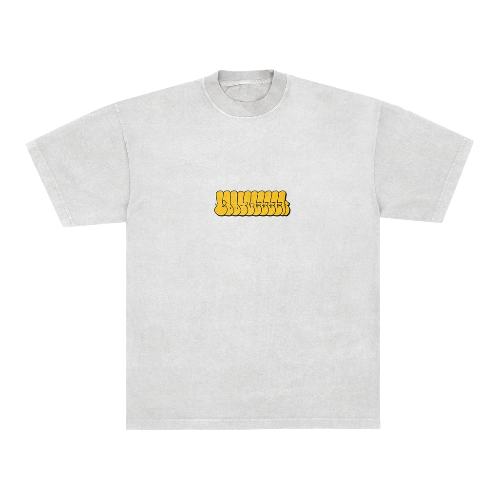 YELLOW TAGGED TEE - WHITE