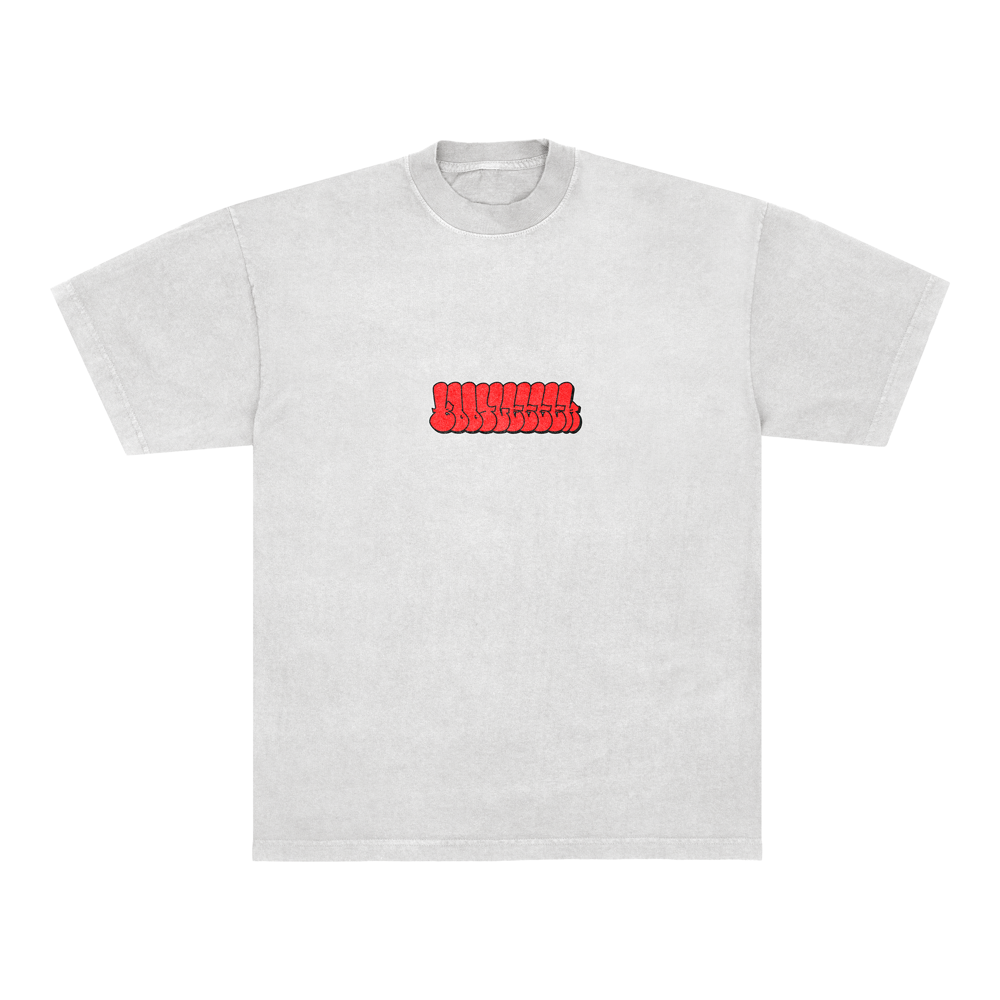 RED TAGGED TEE - WHITE