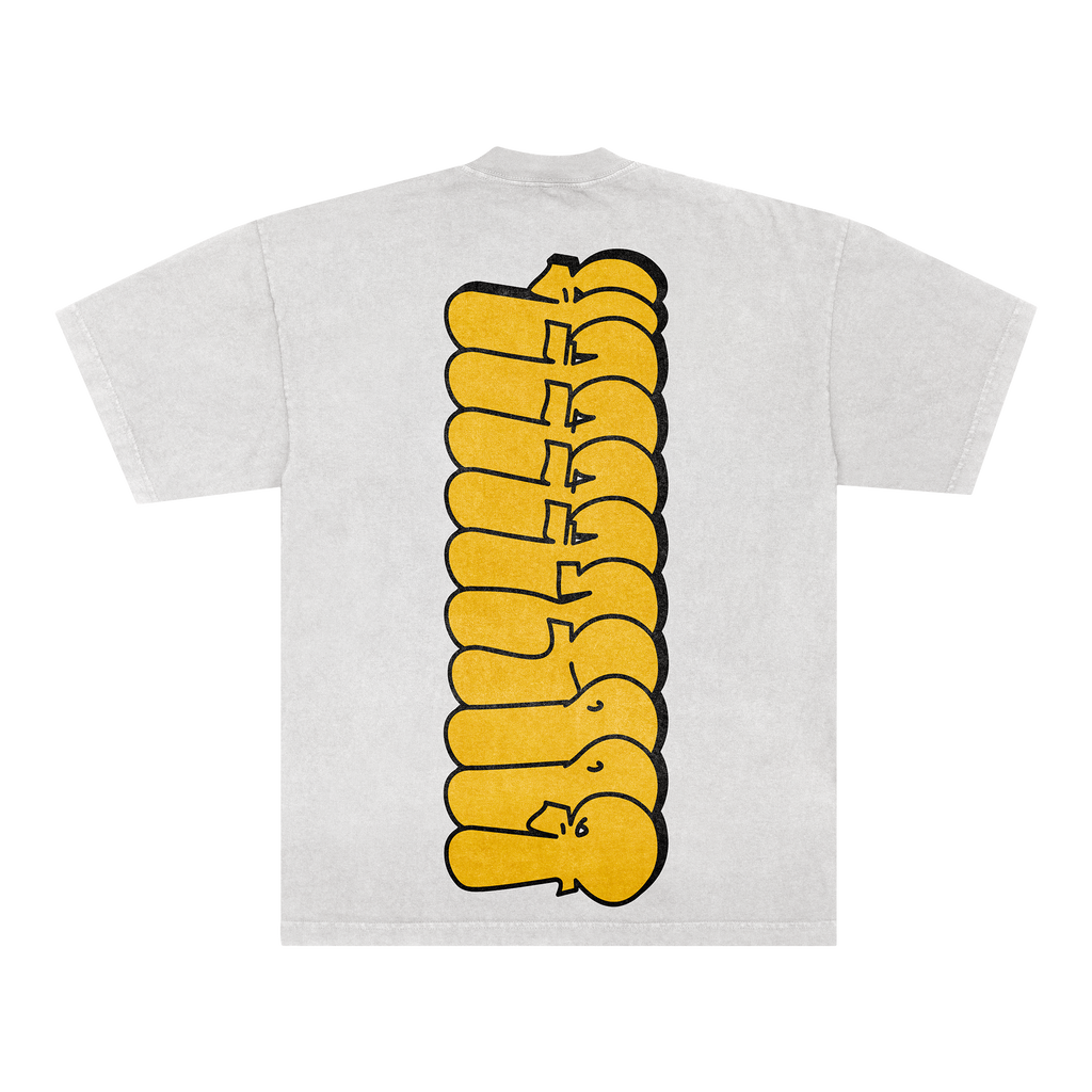 YELLOW TAGGED TEE - WHITE
