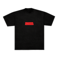 RED TAGGED TEE - BLACK