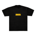 YELLOW TAGGED TEE - BLACK