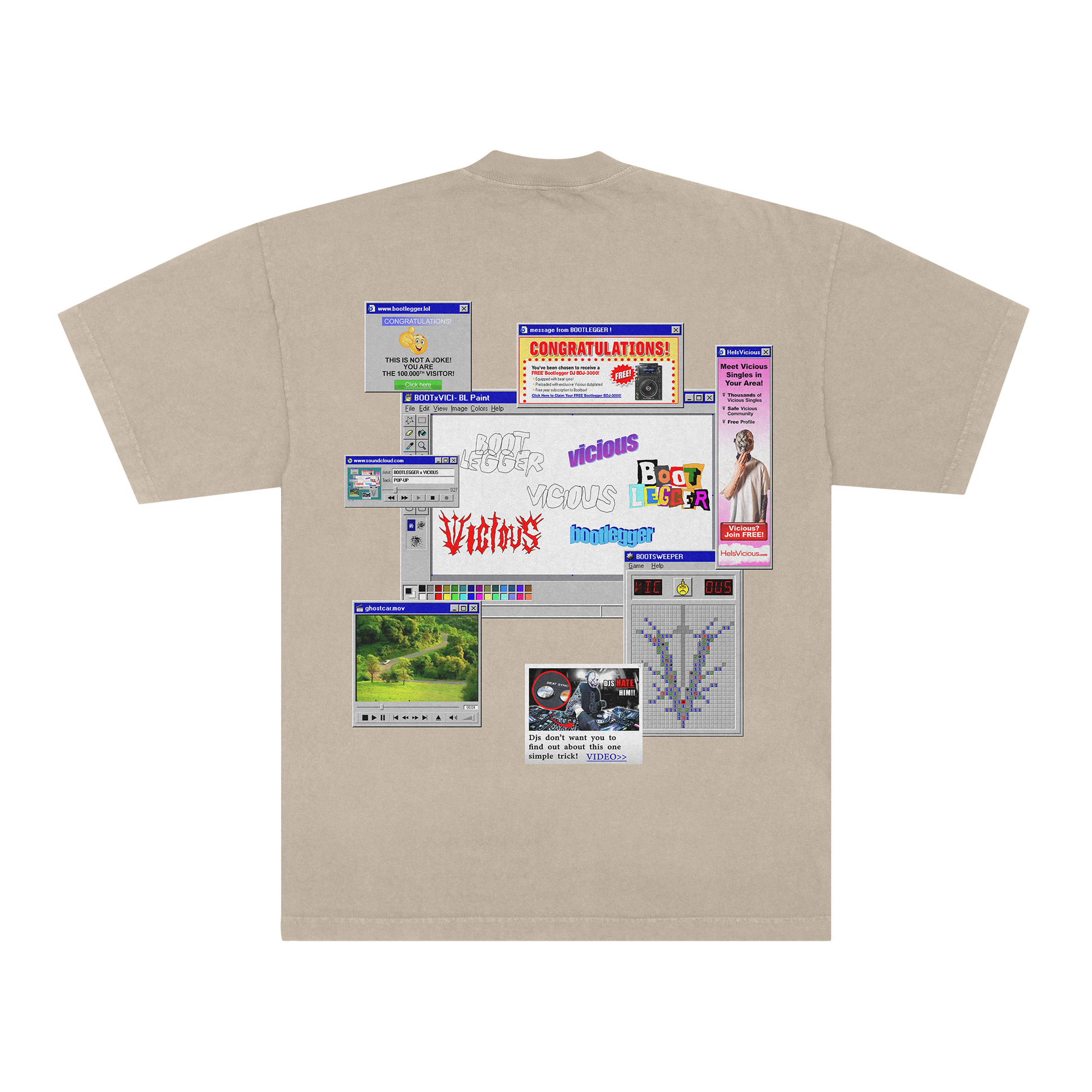POP-UP TEE - CREME