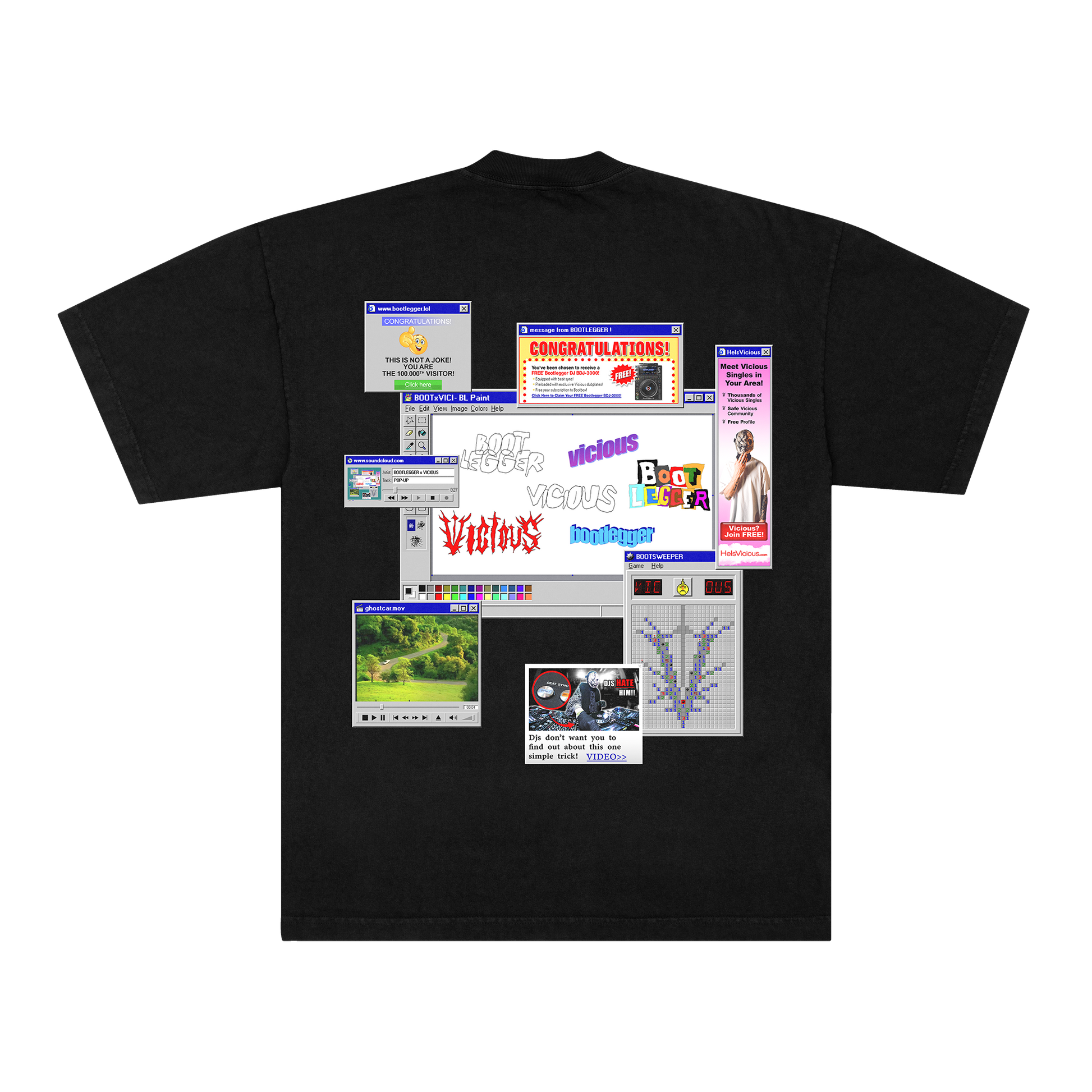 POP-UP TEE - BLACK