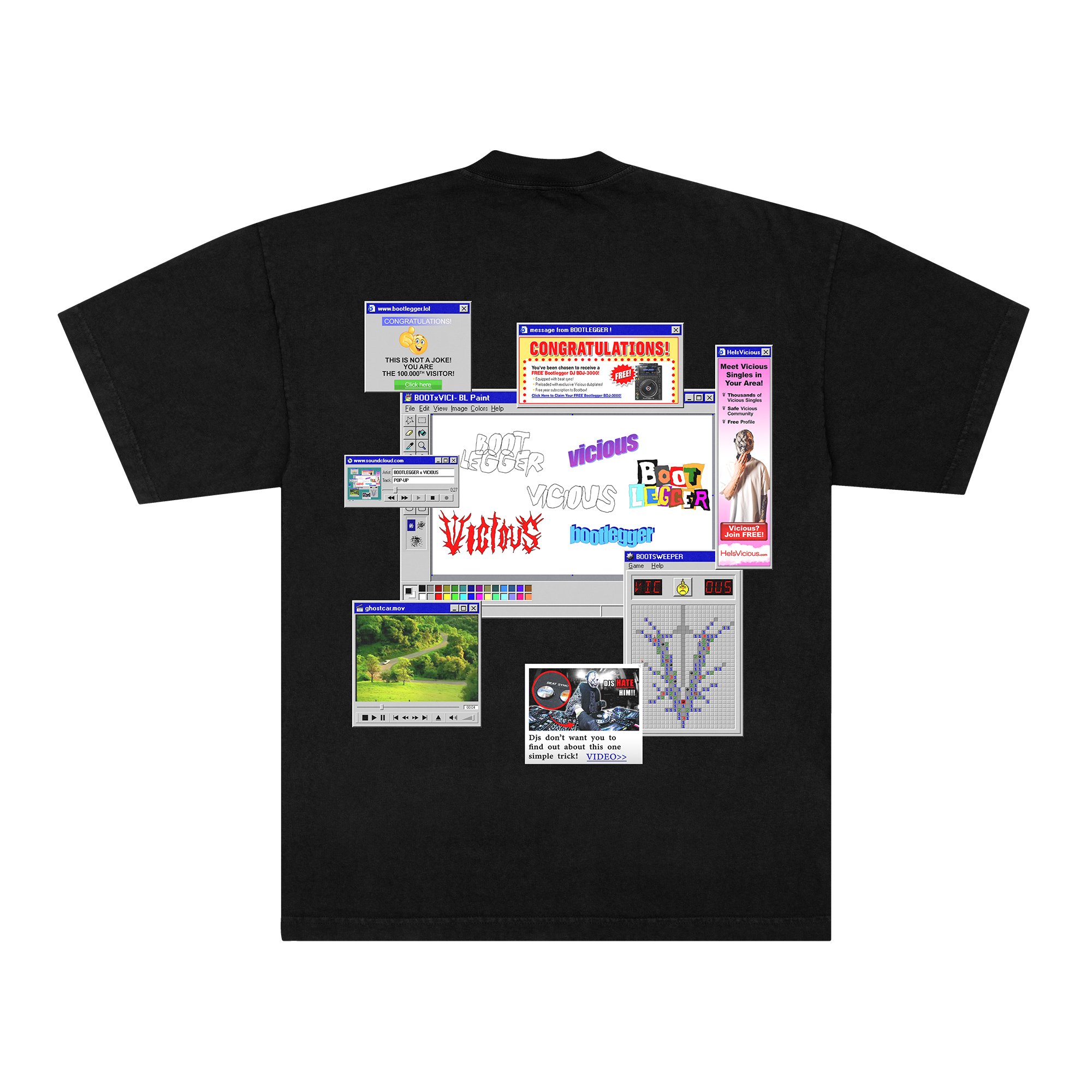 POP-UP TEE - BLACK