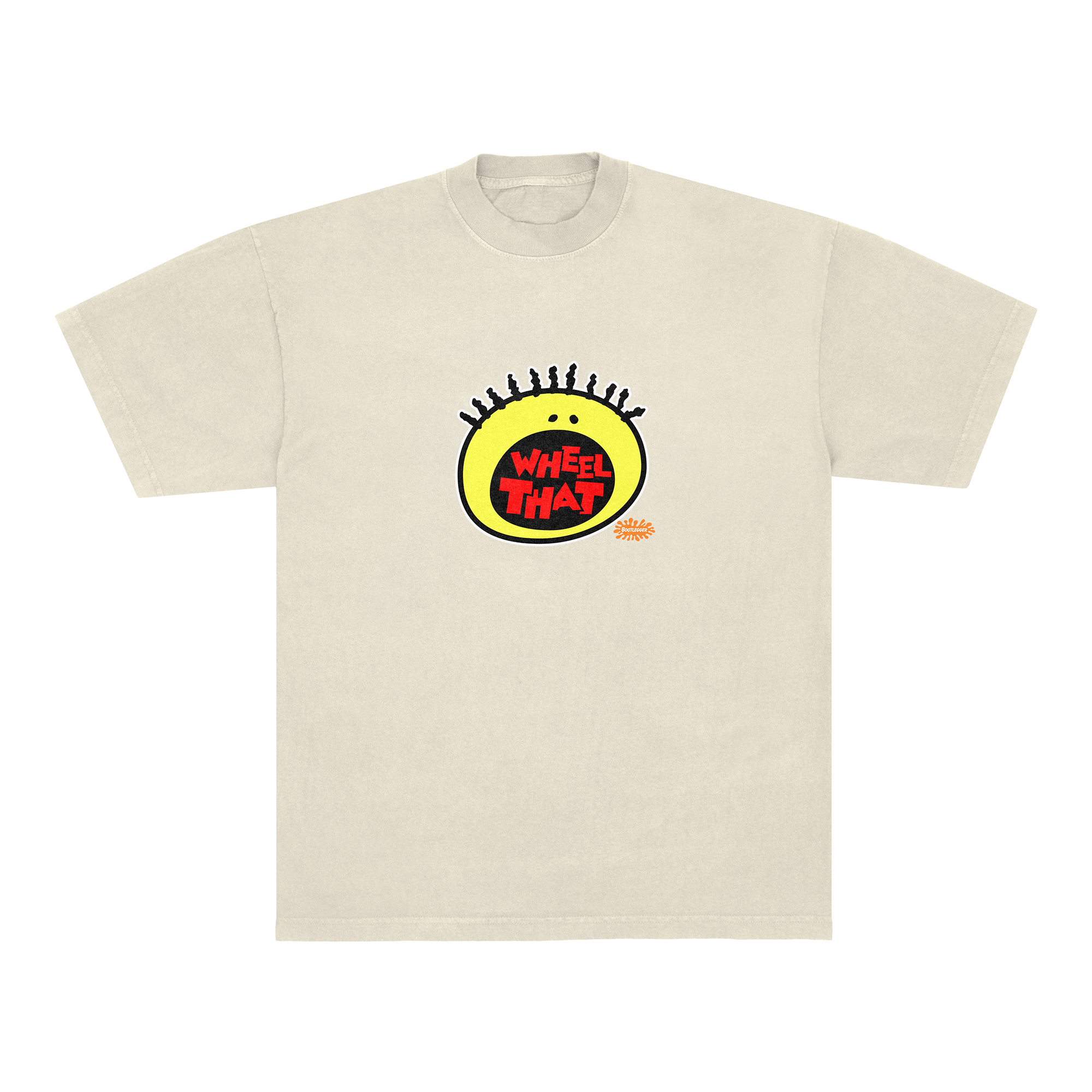 WHEEL THAT YELLOW TEE - CREME