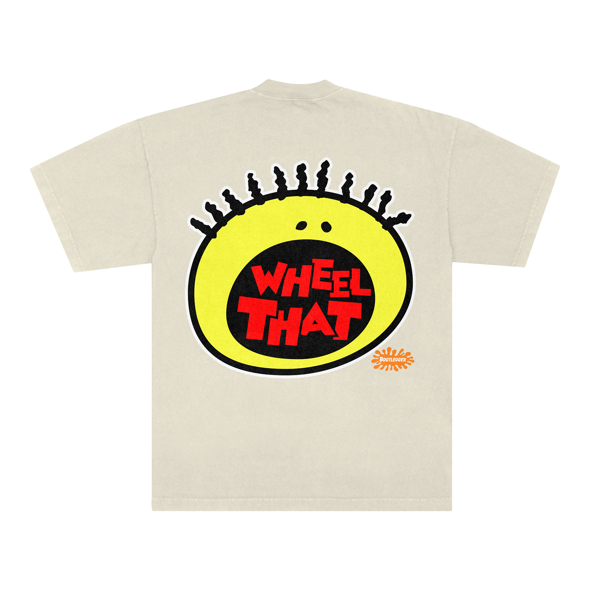 WHEEL THAT YELLOW TEE - CREME