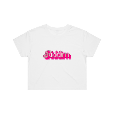BARBIE RIDDIM CROP TOP - WHITE