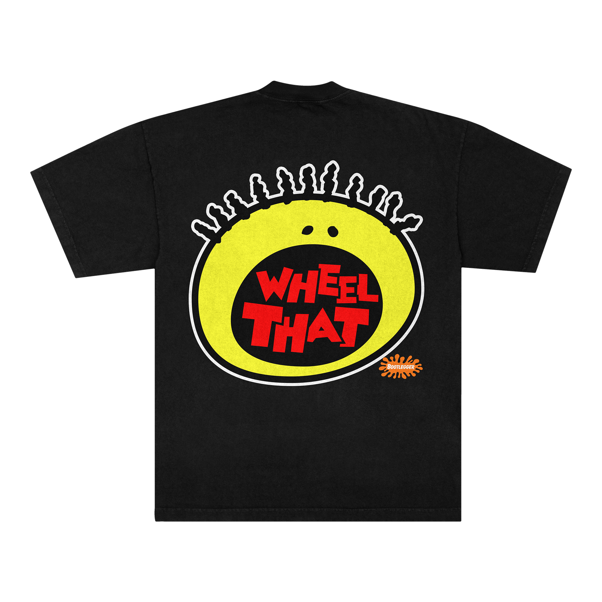WHEEL THAT YELLOW TEE - BLACK