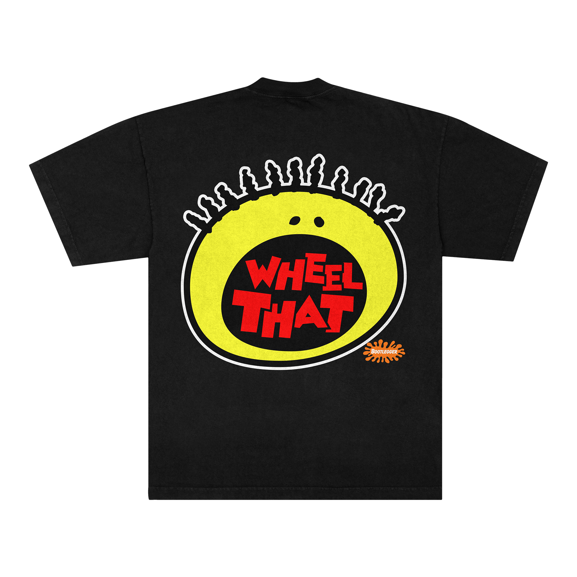 WHEEL THAT YELLOW TEE - BLACK