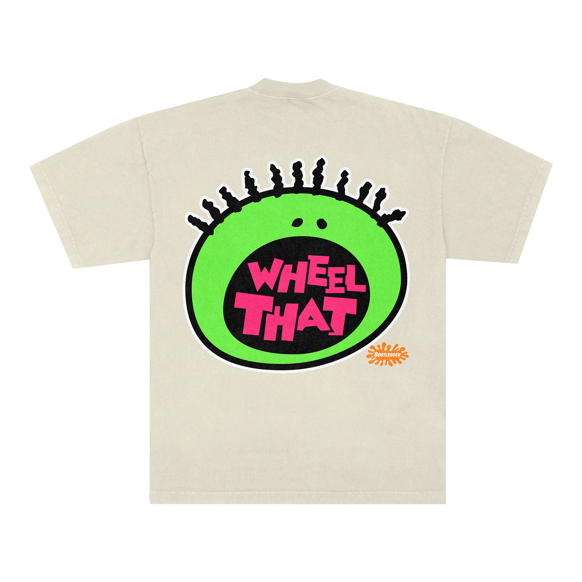 WHEEL THAT GREEN TEE - CREME