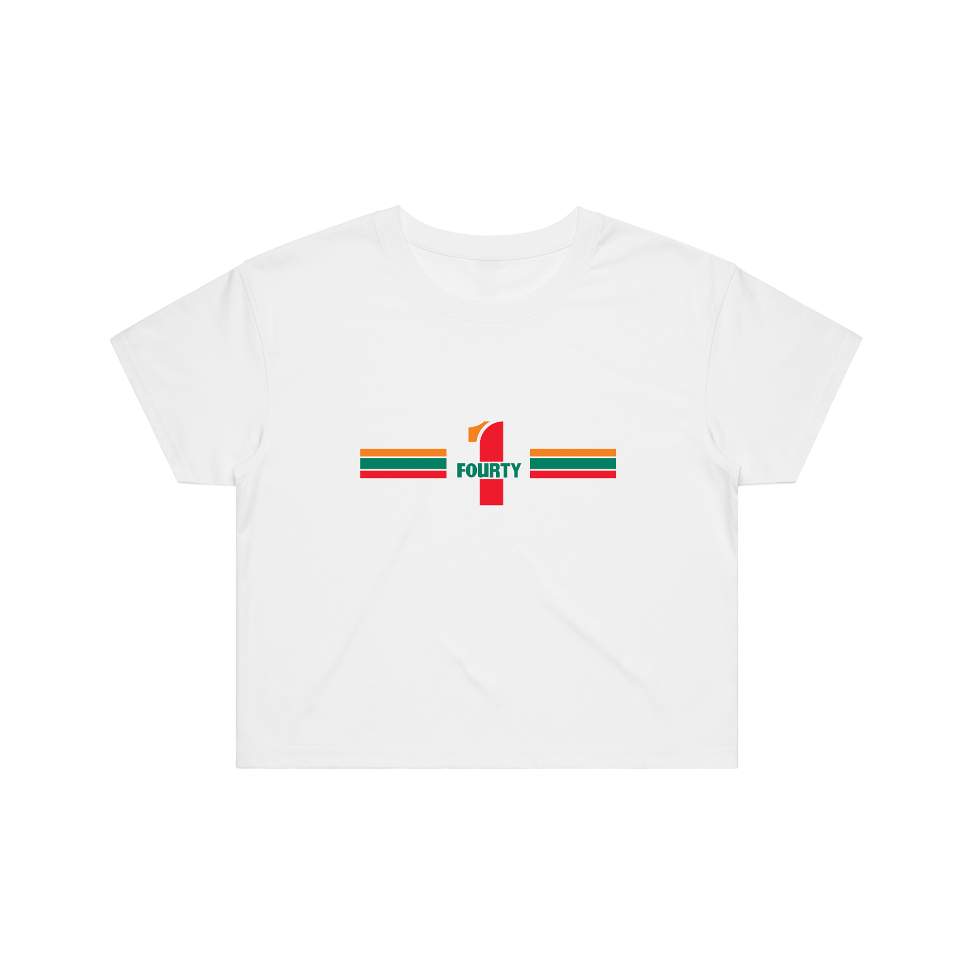 1-FOURTY CROP TOP - WHITE
