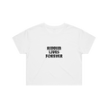 RIDDIM LIVES FOREVER CROP TOP - WHITE