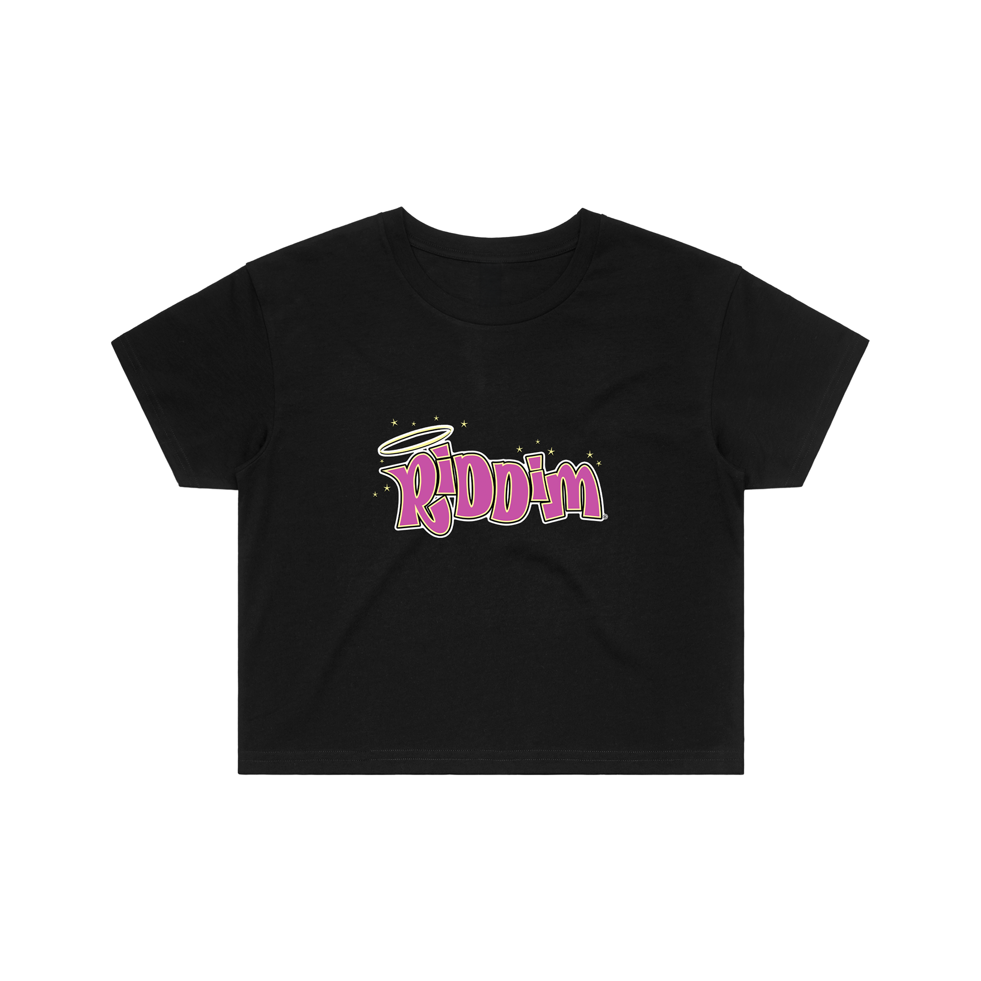 BRATZ RIDDIM CROP TOP - BLACK