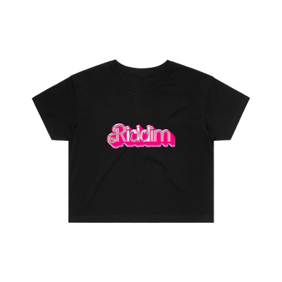 BARBIE RIDDIM CROP TOP - BLACK