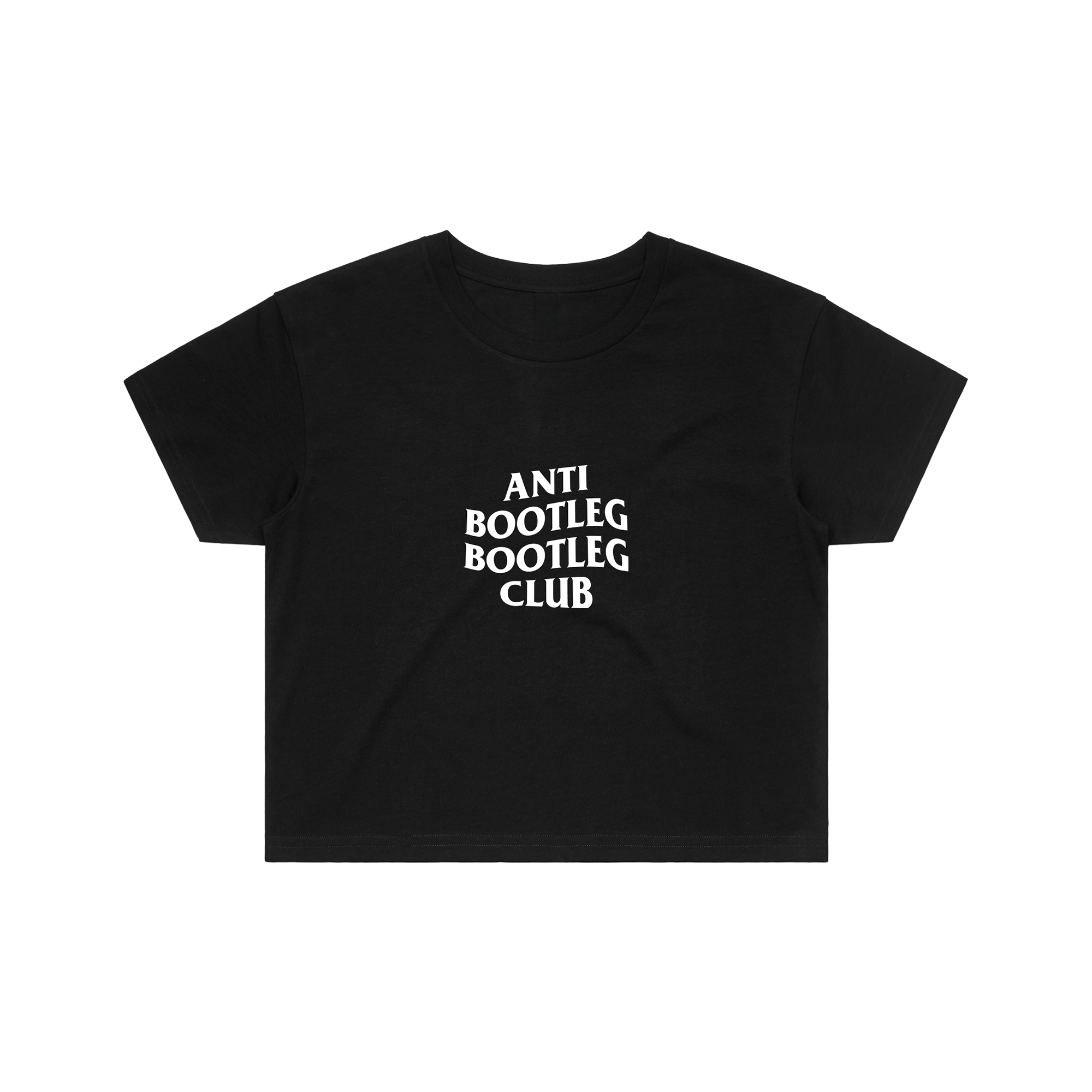 ANTI BOOT BOOT CLUB CROP TOP - BLACK