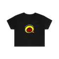 WHEEL THAT YELLOW CROP TOP - BLACK