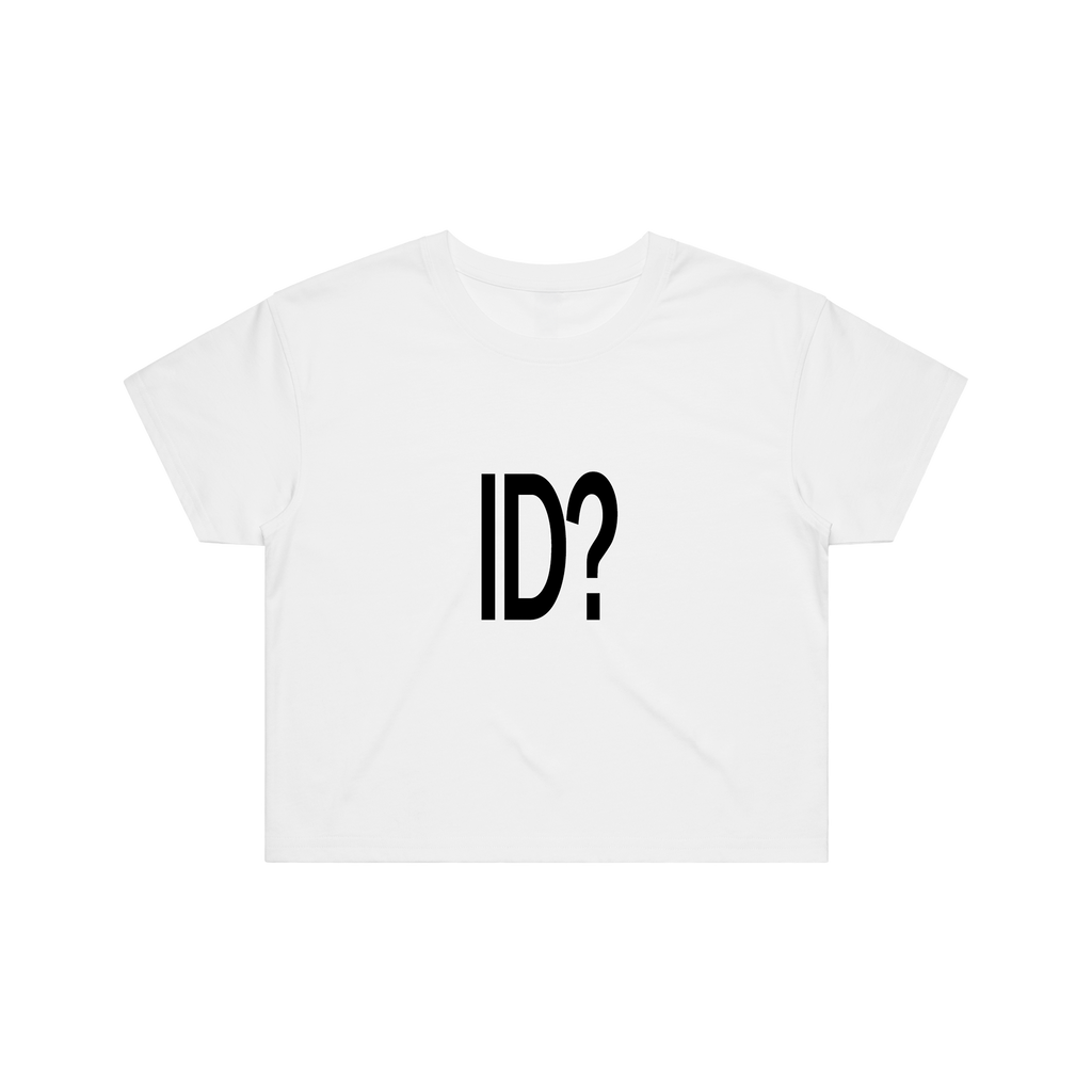 ID? CROP TOP - WHITE