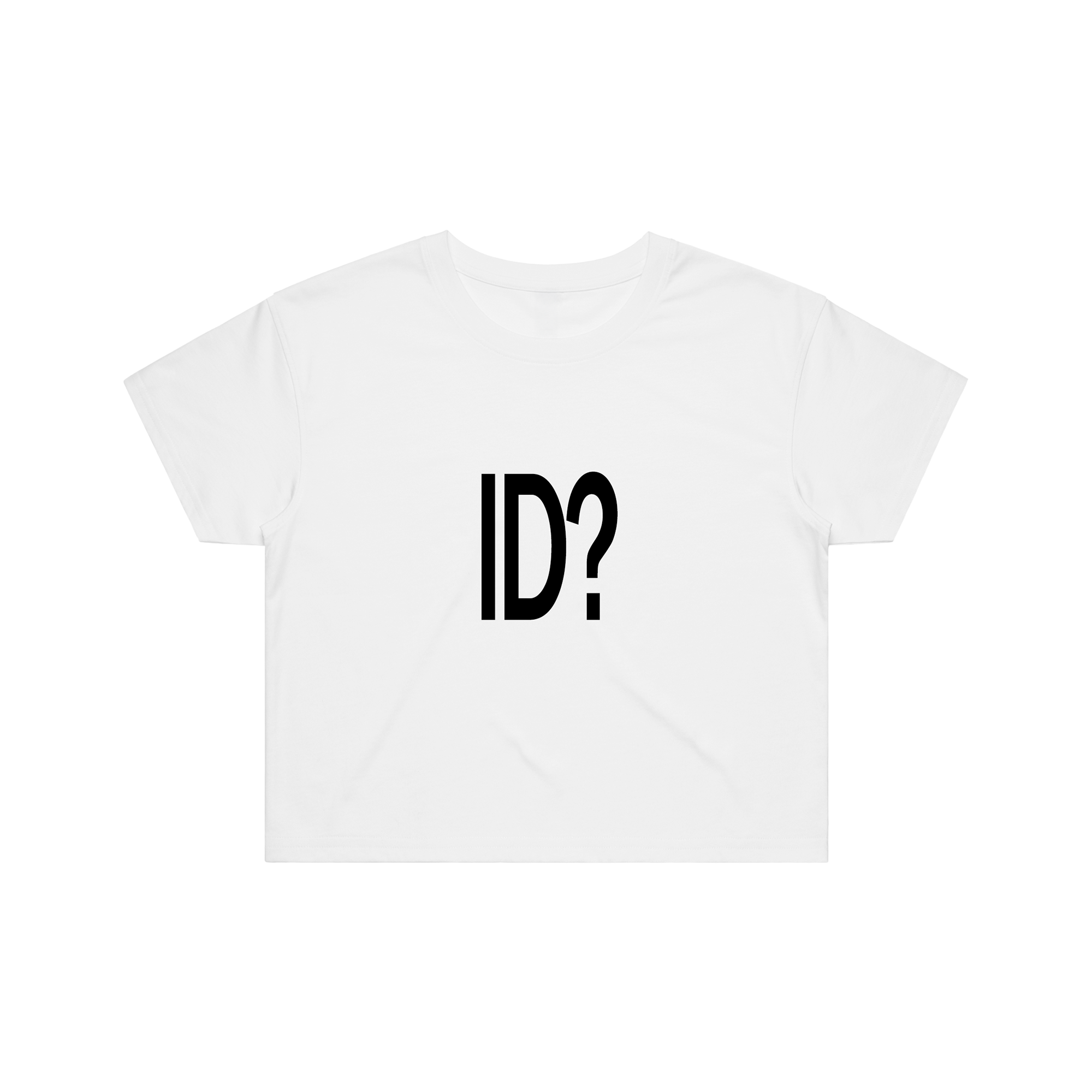 ID? CROP TOP - WHITE