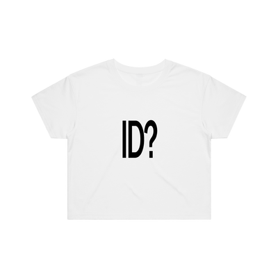 ID? CROP TOP - WHITE