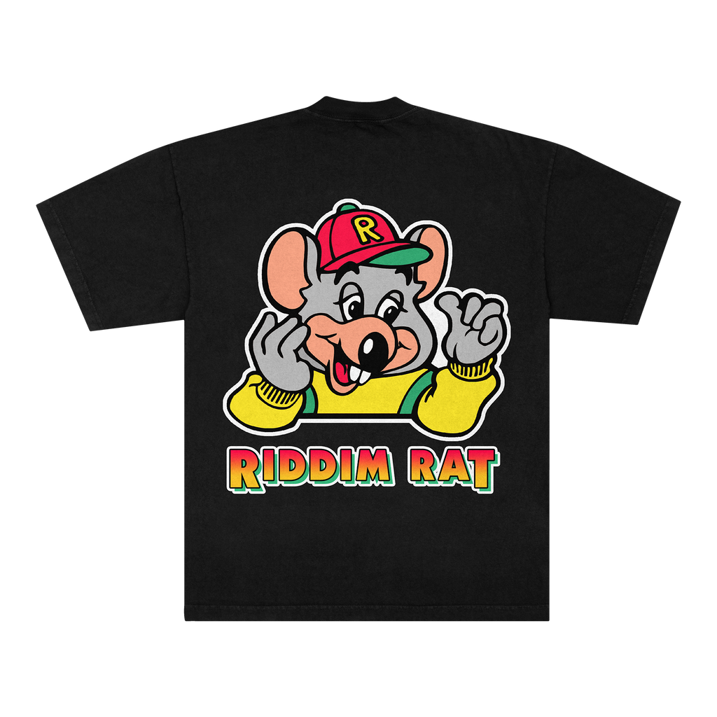 RIDDIM RAT TEE - BLACK