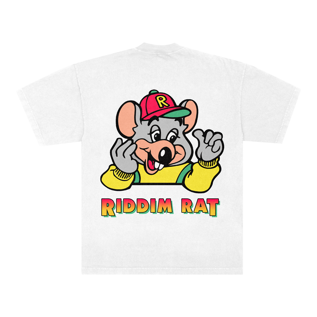 RIDDIM RAT TEE - WHITE