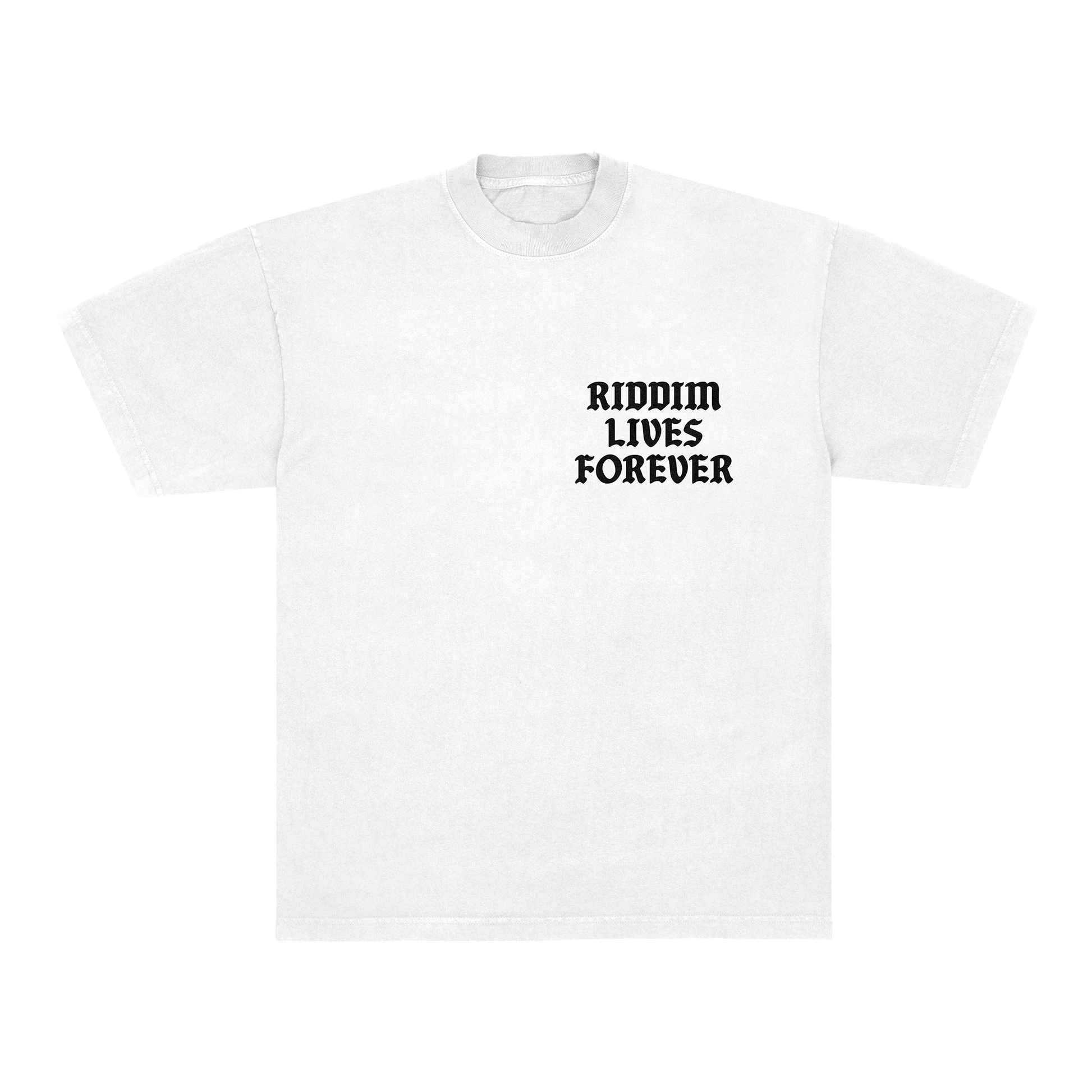 RIDDIM LIVES FOREVER TEE - WHITE