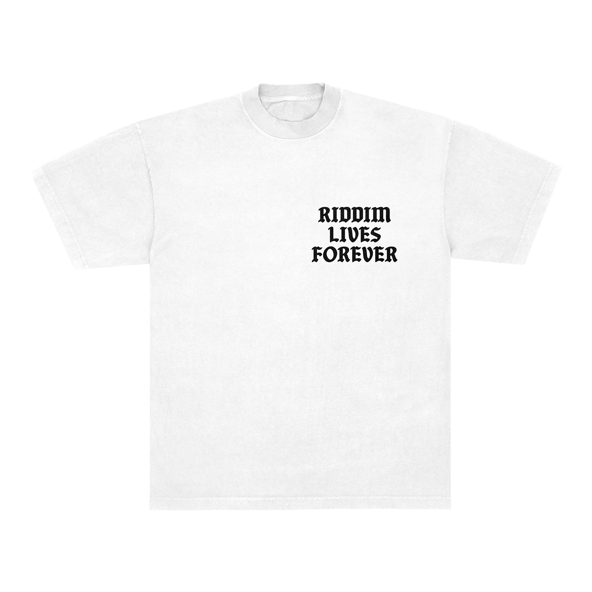 RIDDIM LIVES FOREVER TEE - WHITE