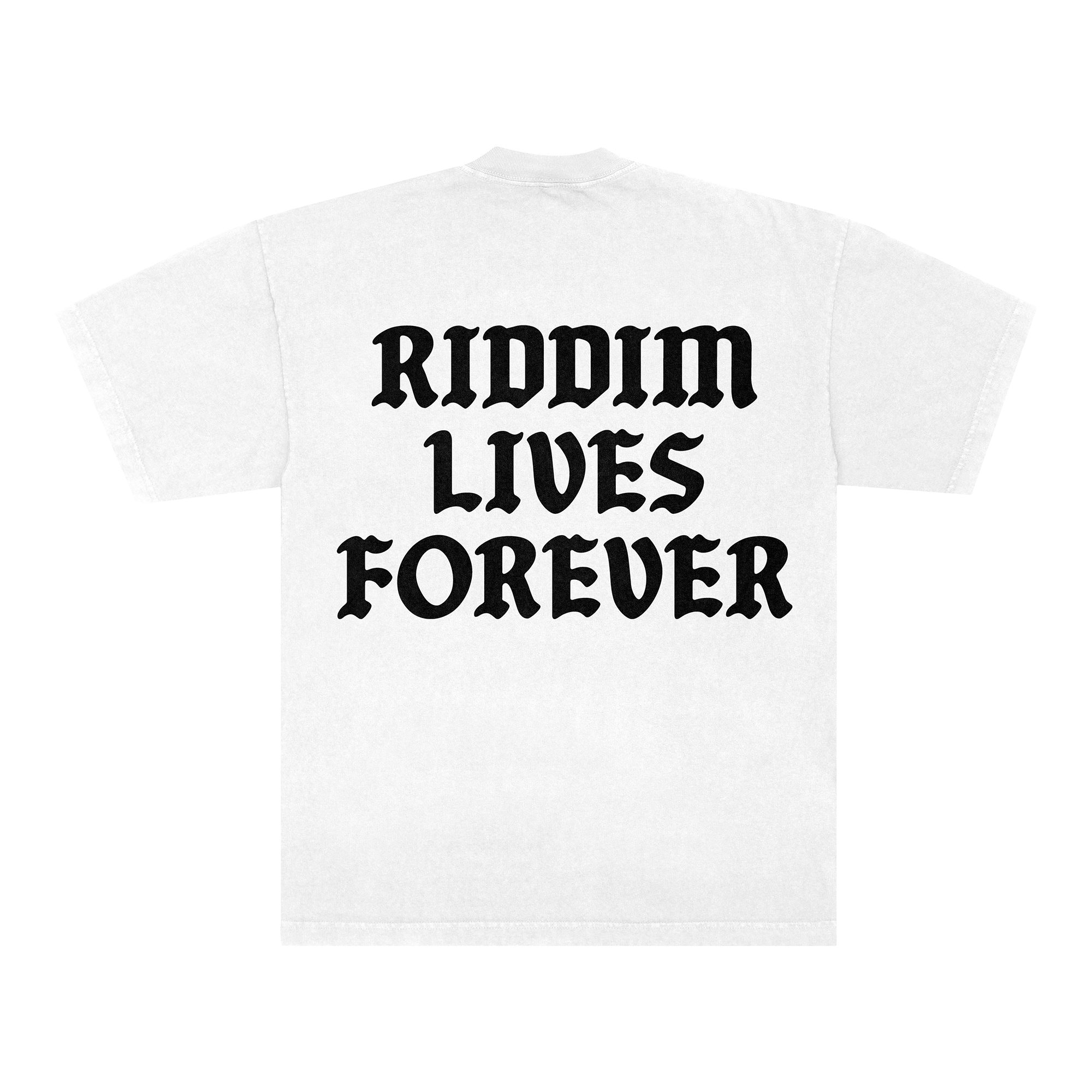 RIDDIM LIVES FOREVER TEE - WHITE