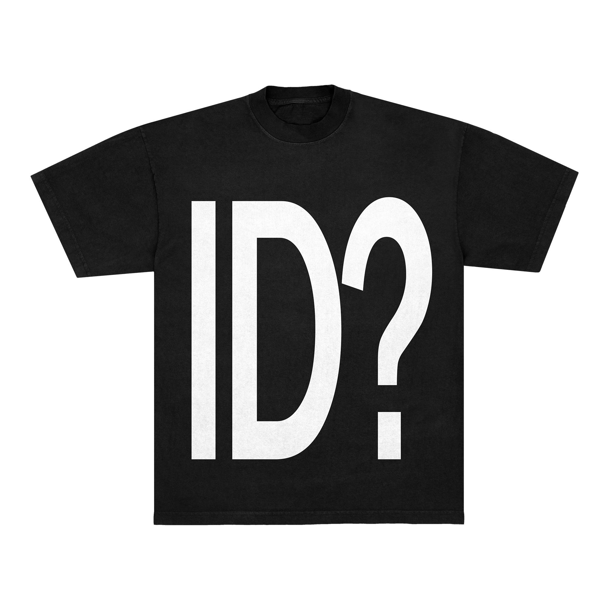 ID? TEE - BLACK