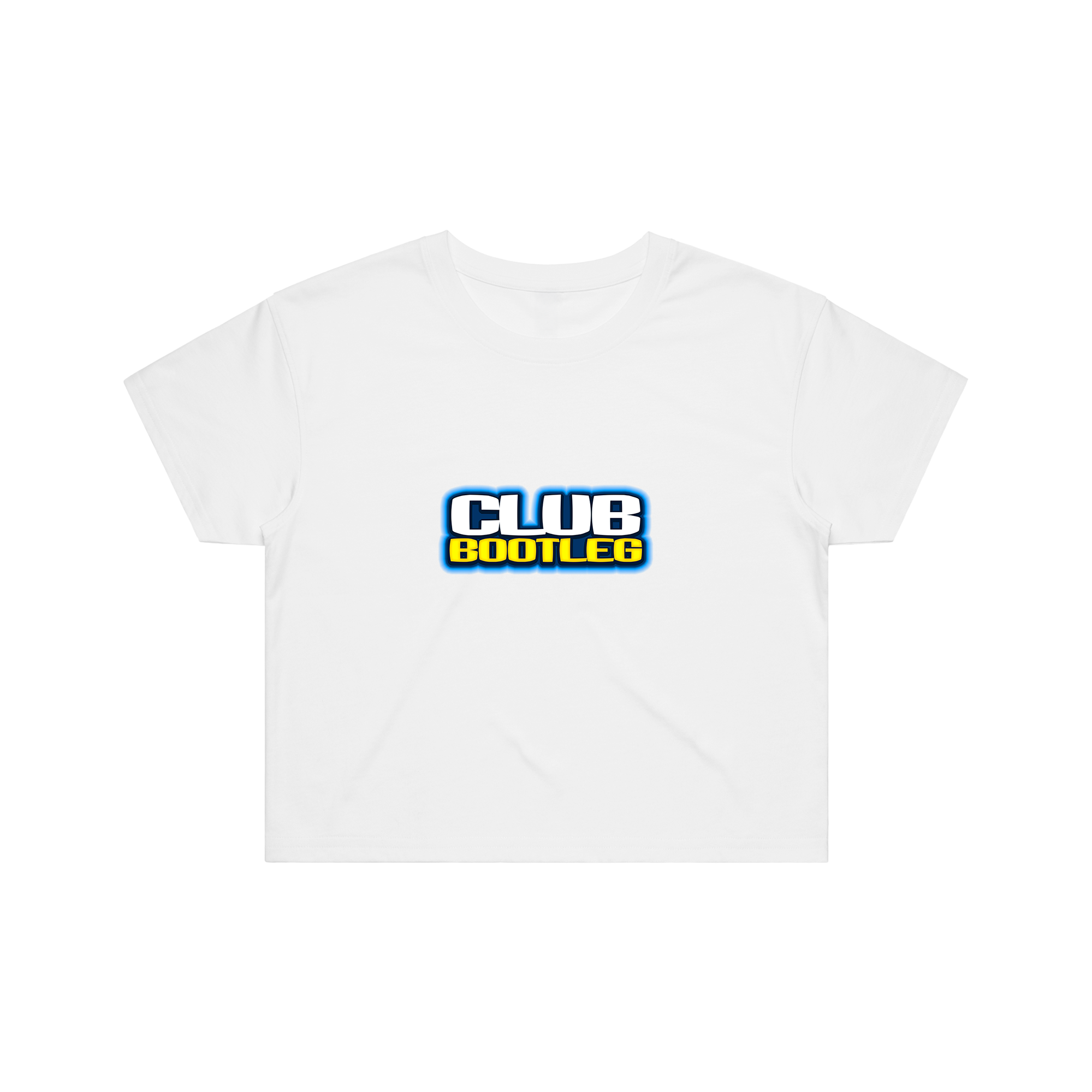 CLUB BOOTLEG CROP TOP - WHITE