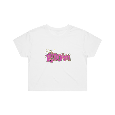 BRATZ RIDDIM CROP TOP - WHITE
