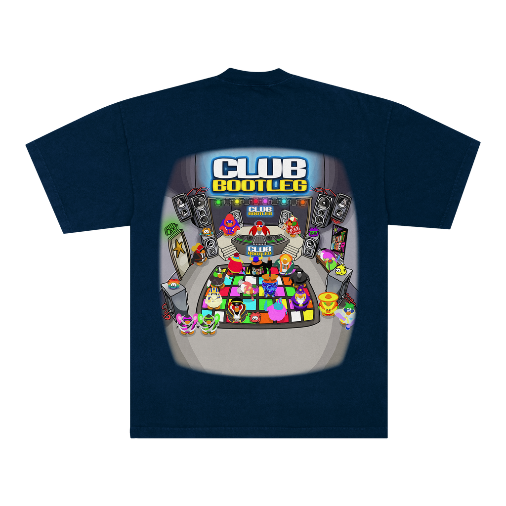 CLUB BOOTLEG TEE - NAVY