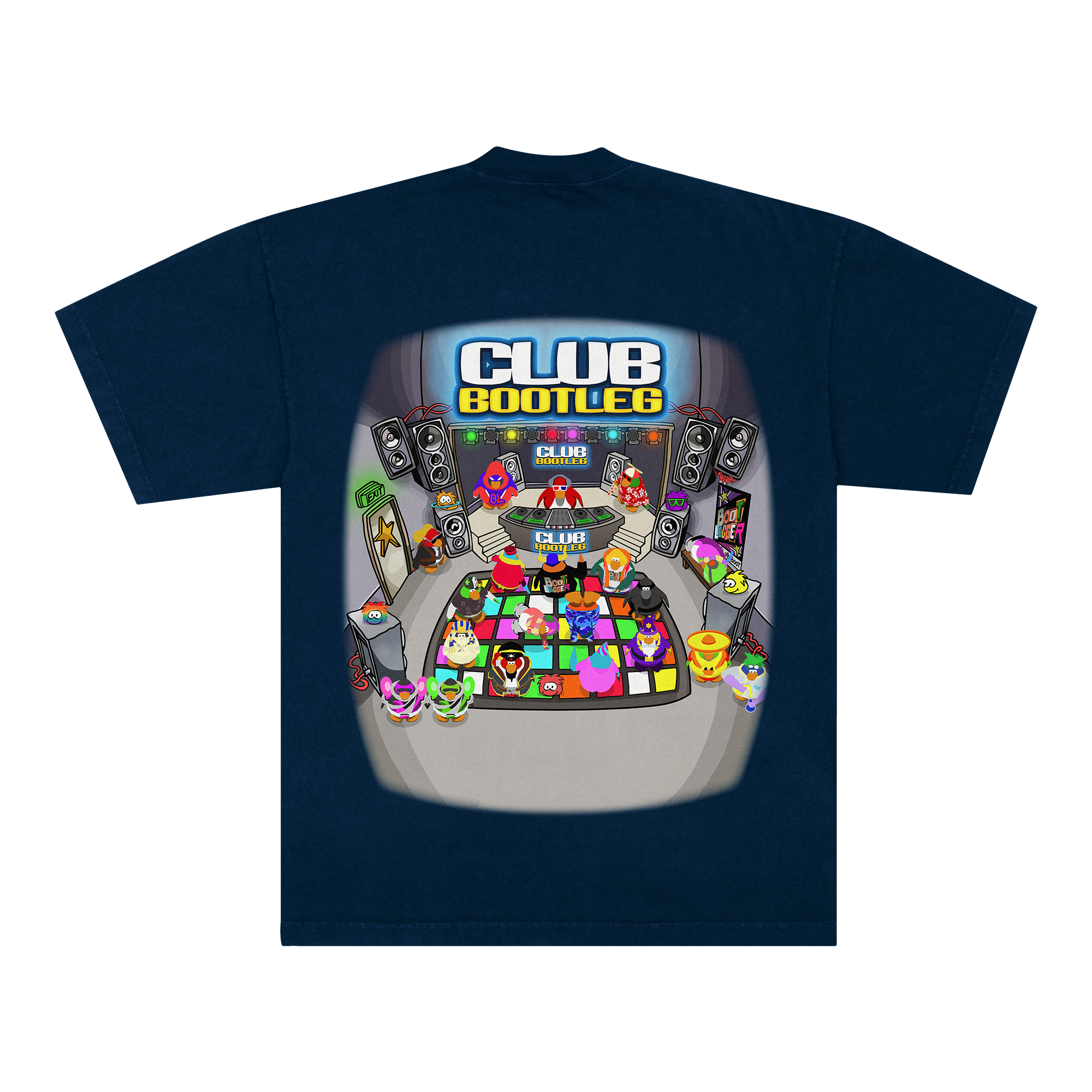 CLUB BOOTLEG TEE - NAVY