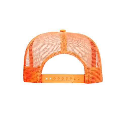 RIDDIM SLUT NEON ORANGE TRUCKER HAT